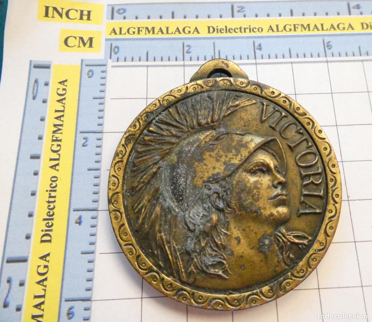 Collectionnisme sportif: MEDALLA MEDALL&Oacute;N DEPORTES. PRYCA. HIPERMERCADOS SUPERMERCADOS. VICTORIA 60GR