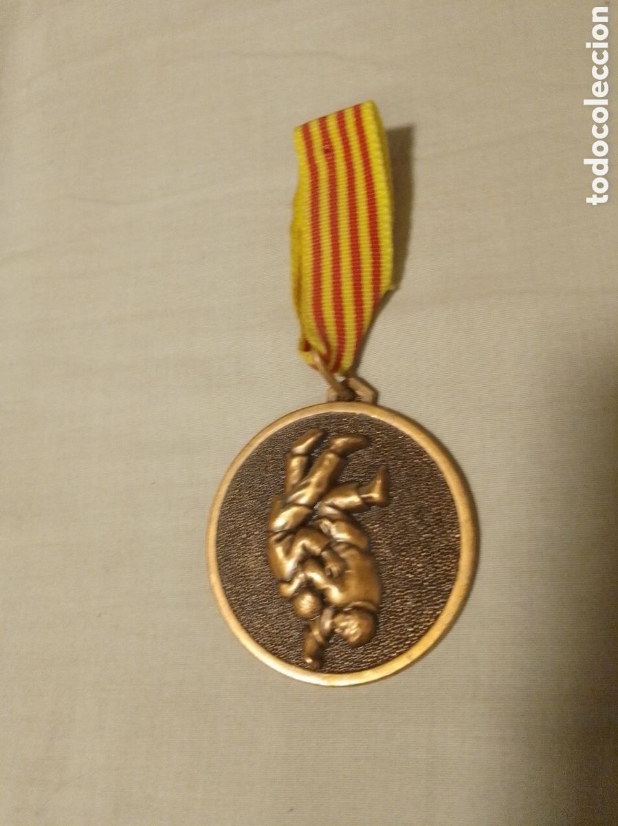 Collectionnisme sportif: MEDALLA DE COBRE DE JUDO LIGA ESCOLAR PARTICULAR 1983