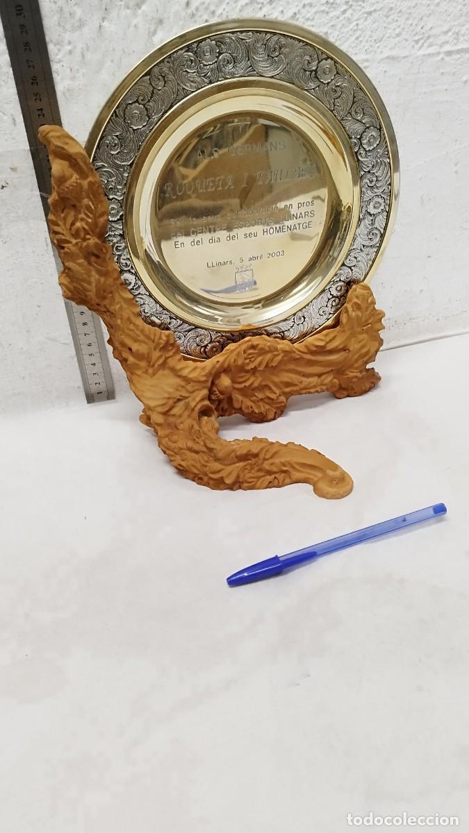 Coleccionismo deportivo: Antiguo trofeo homenaje 5 abril 2003,Llinars del valles centre esports.