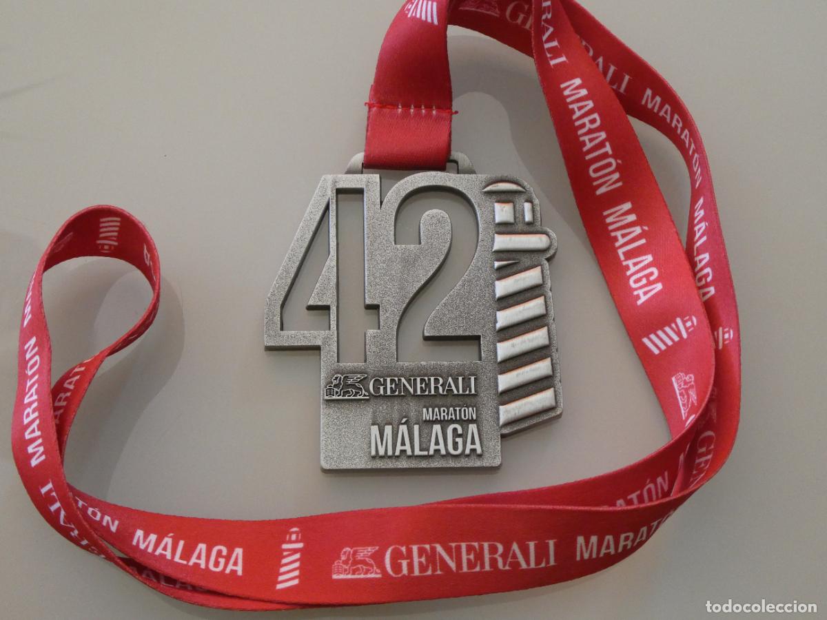 Sammelleidenschaft Sport: MEDALLA MEDALL&Oacute;N DE ATLETISMO MARAT&Oacute;N MARATHON DE M&Aacute;LAGA. 100GR