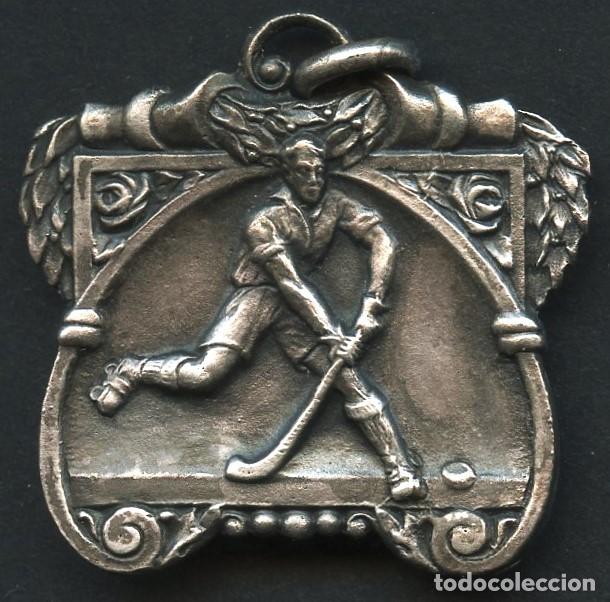 Coleccionismo deportivo: HOCKEY SOBRE PATINES, MEDALLA DE PLATA, CAMPI&Oacute; DE CATALUNYA, 1&ordm; CATEGORIA, 1933