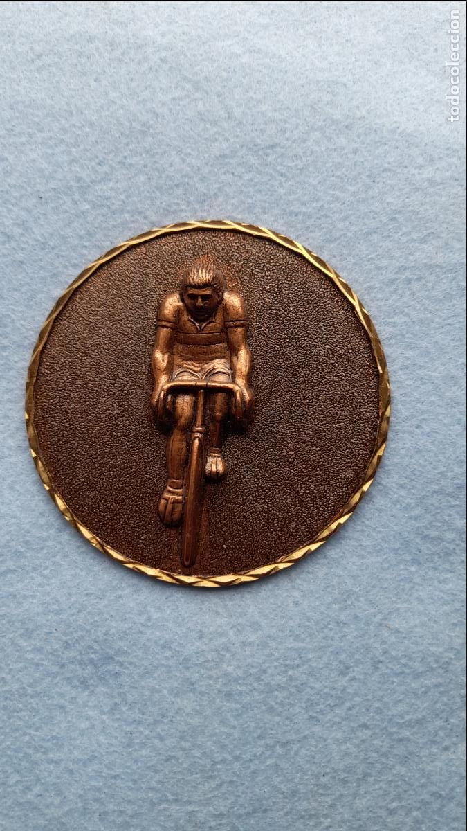 Coleccionismo deportivo: Medalla Campe&oacute;n Ciclismo. Gran di&aacute;metro.