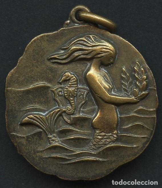 Coleccionismo deportivo: MEDALLA, FIESTAS DE LA MERCED, XXXI TRAVES&Iacute;A DEL PUERTO DE BARCELONA, 1958