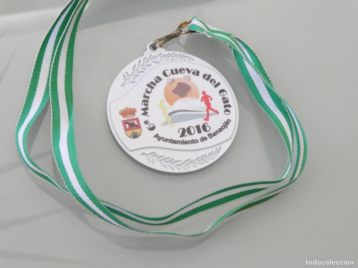 Coleccionismo deportivo: MEDALLA DEPORTIVA ATLETISMO MARCHA RUNNING TRAIL. CUEVA DEL GATO 2016 BENAOJ&Aacute;N M&Aacute;LAGA. 50GR