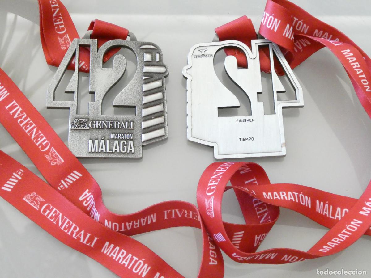 Coleccionismo deportivo: MEDALLA DEPORTIVA ATLETISMO MARCHA RUNNING TRAIL. MARATON MARATHON GENERALI MALAGA 42. 200GR