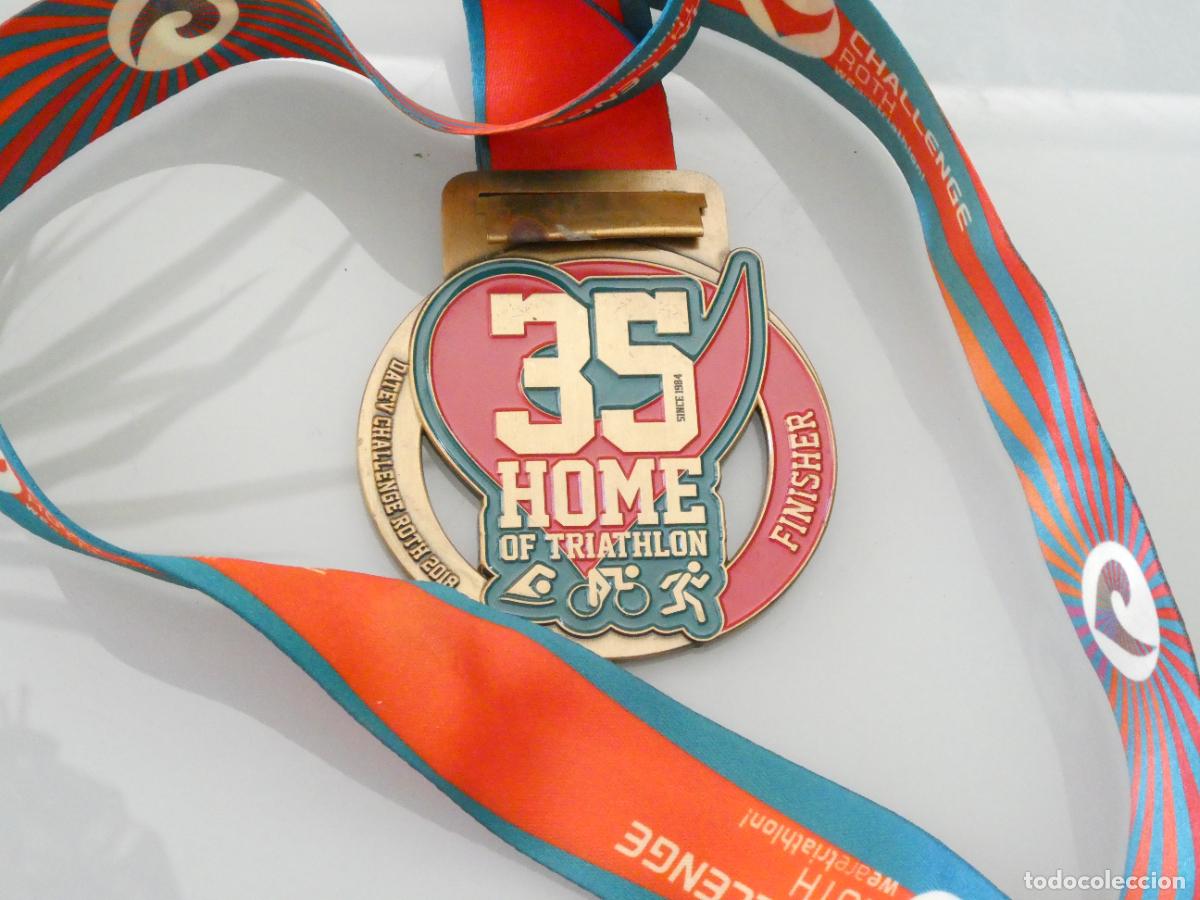 Sammelleidenschaft Sport: MEDALLA DEPORTIVA ATLETISMO MARCHA RUNNING. TRIATLON 35 DATEV CHALLENGE ROTH 2018 ALEMANIA. 120GR