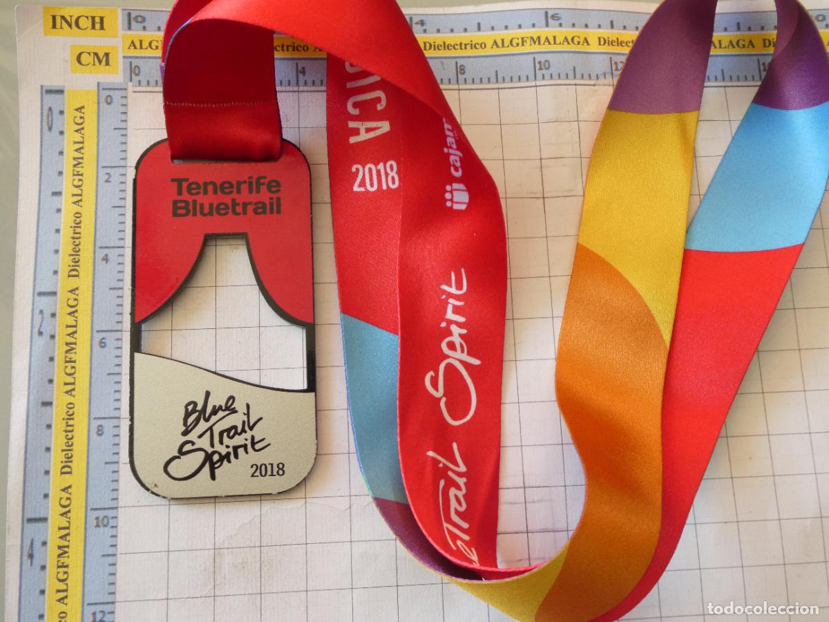 Sammelleidenschaft Sport: MEDALLA DEPORTIVA ATLETISMO MARCHA RUNNING TRAIL. TENERIFE BLUETRAIL 2018. 60GR