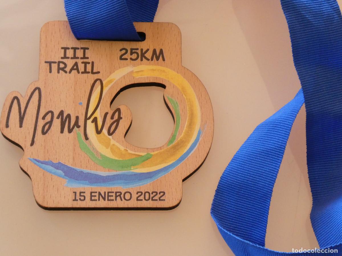Sammelleidenschaft Sport: MEDALLA MEDALL&Oacute;N DEPORTIVO. ATLETISMO TRAIL. MANILVA M&Aacute;LAGA 2022. 30GR