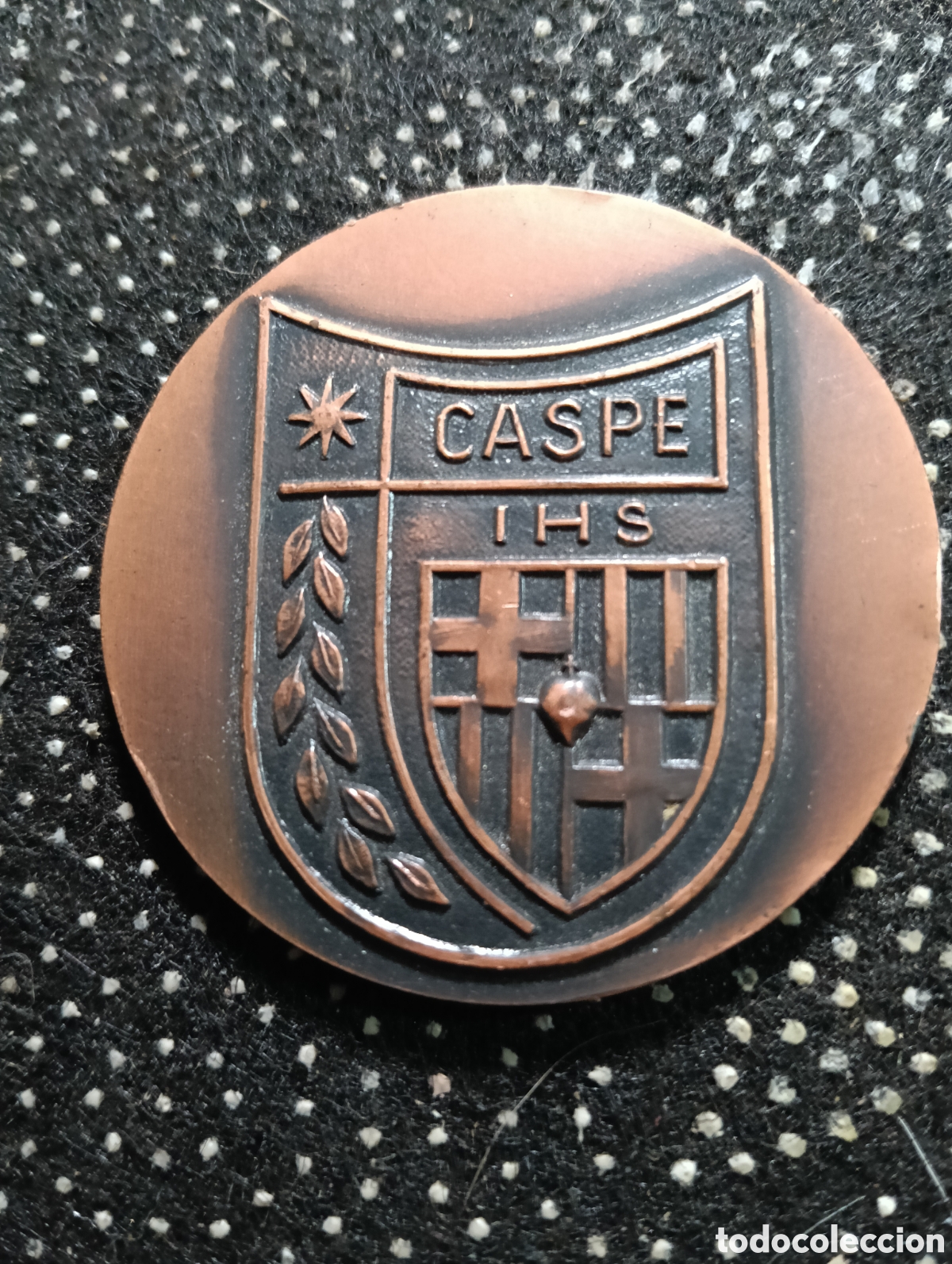 Coleccionismo deportivo: Medalla CASPE ITS Colegio Sagrado Coraz&oacute;n de Jes&uacute;s Barcelona 1970-71