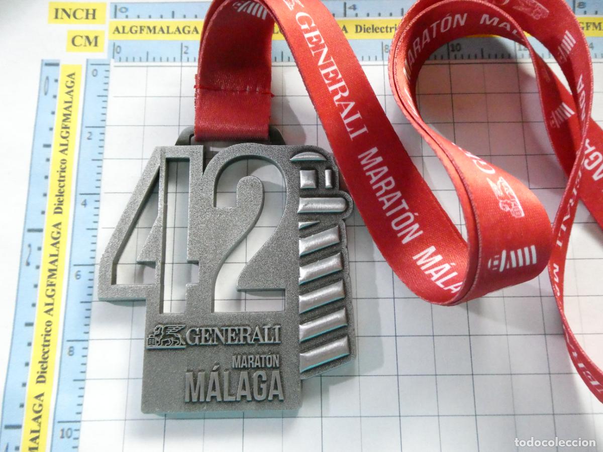 Collectionnisme sportif: MEDALLA MEDALL&Oacute;N DE ATLETISMO MARAT&Oacute;N MARATHON DE M&Aacute;LAGA. 100GR