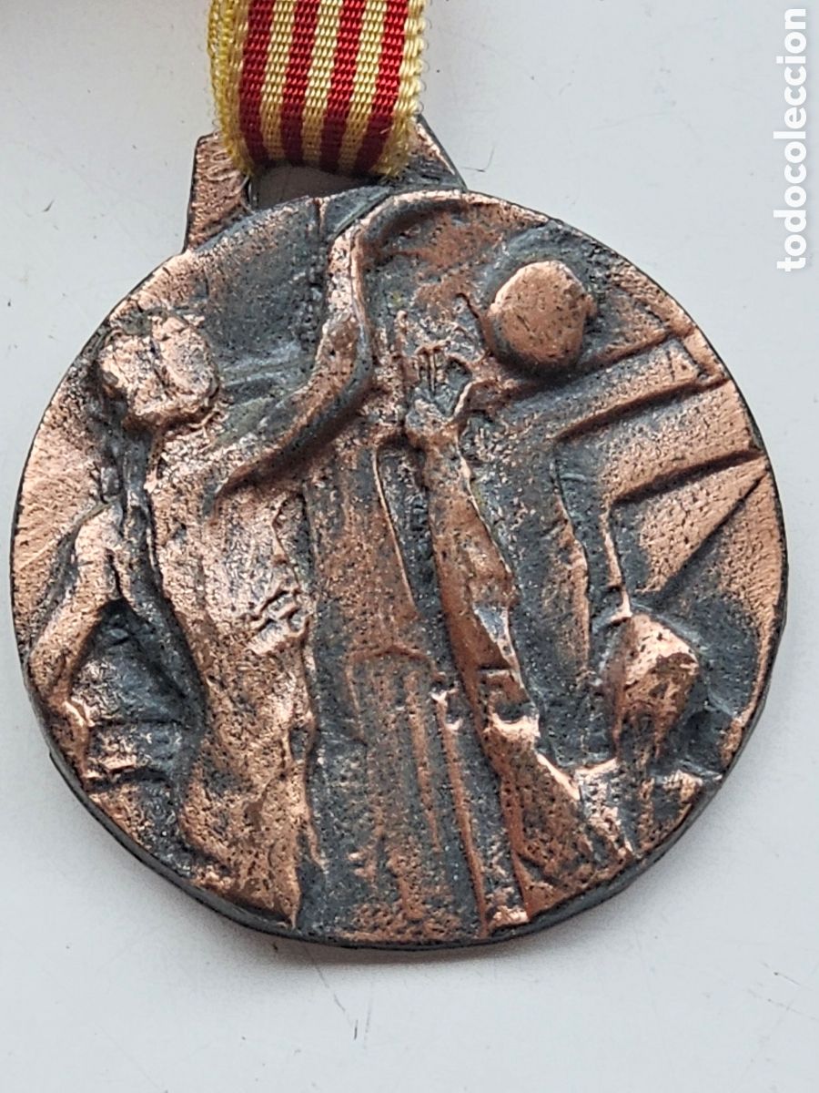 Coleccionismo deportivo: Medalla de cobre de Baloncesto CBMS juny 1980