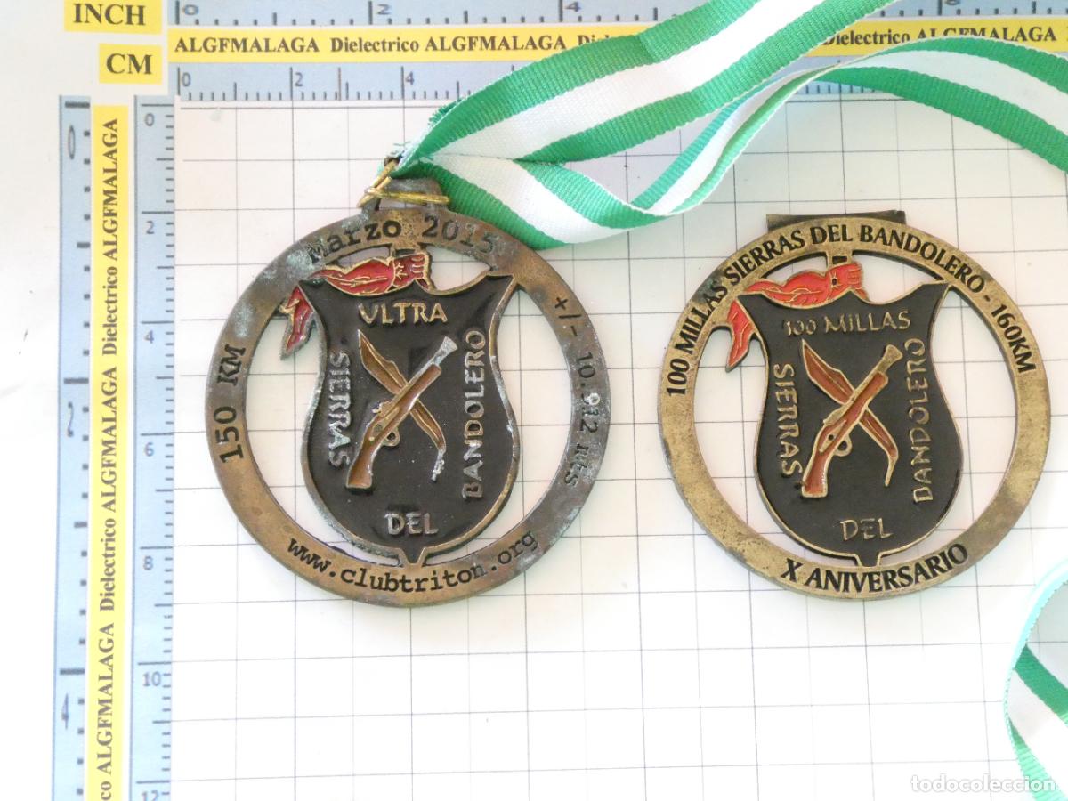 Sammelleidenschaft Sport: MEDALLA DE ATLETISMO. TRAIL RUNNING. ULTRA SIERRAS BANDOLERO2015. 110GR