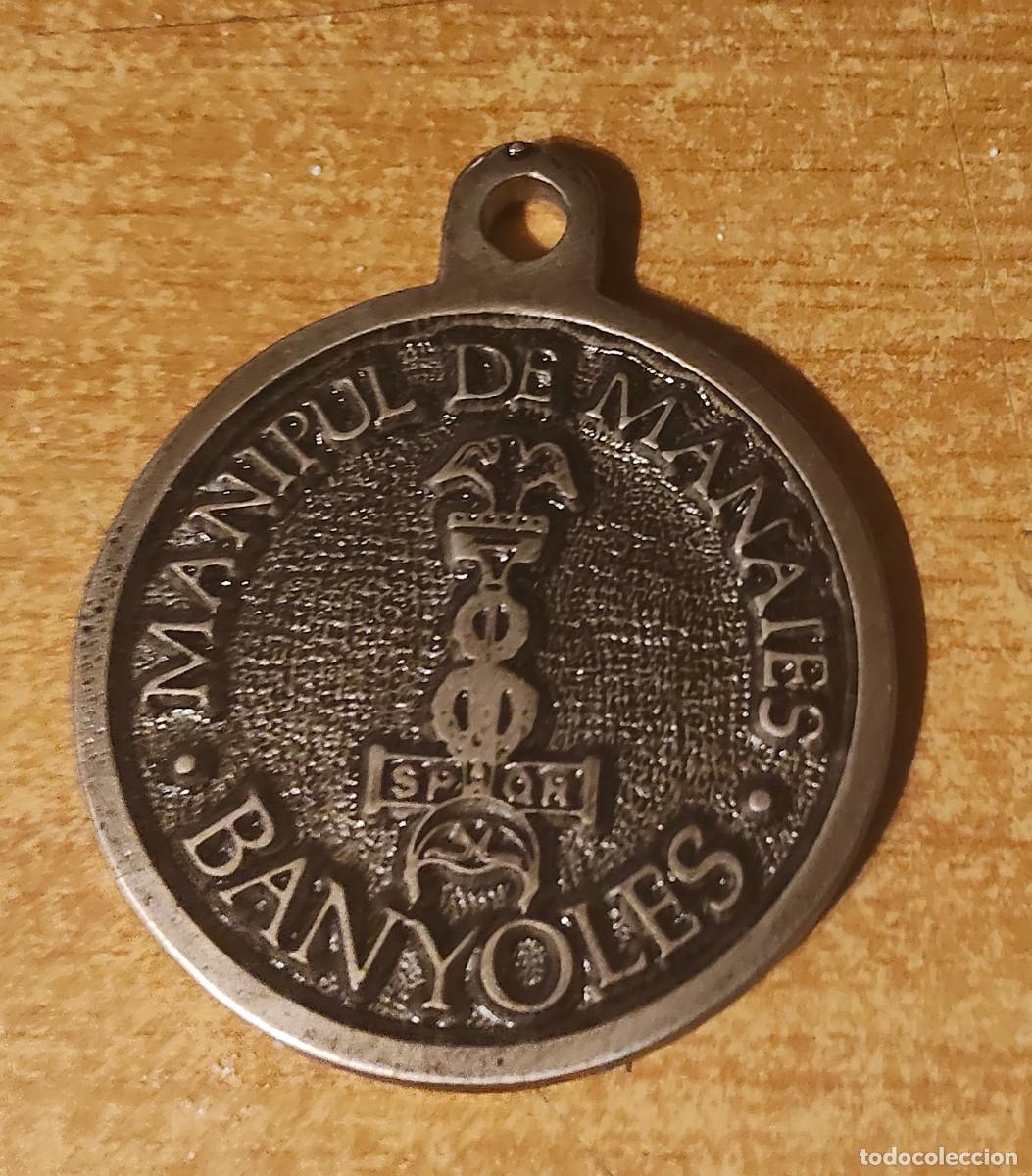Coleccionismo deportivo: medalla conmemorativa man&iacute;pul manaies de banyoles