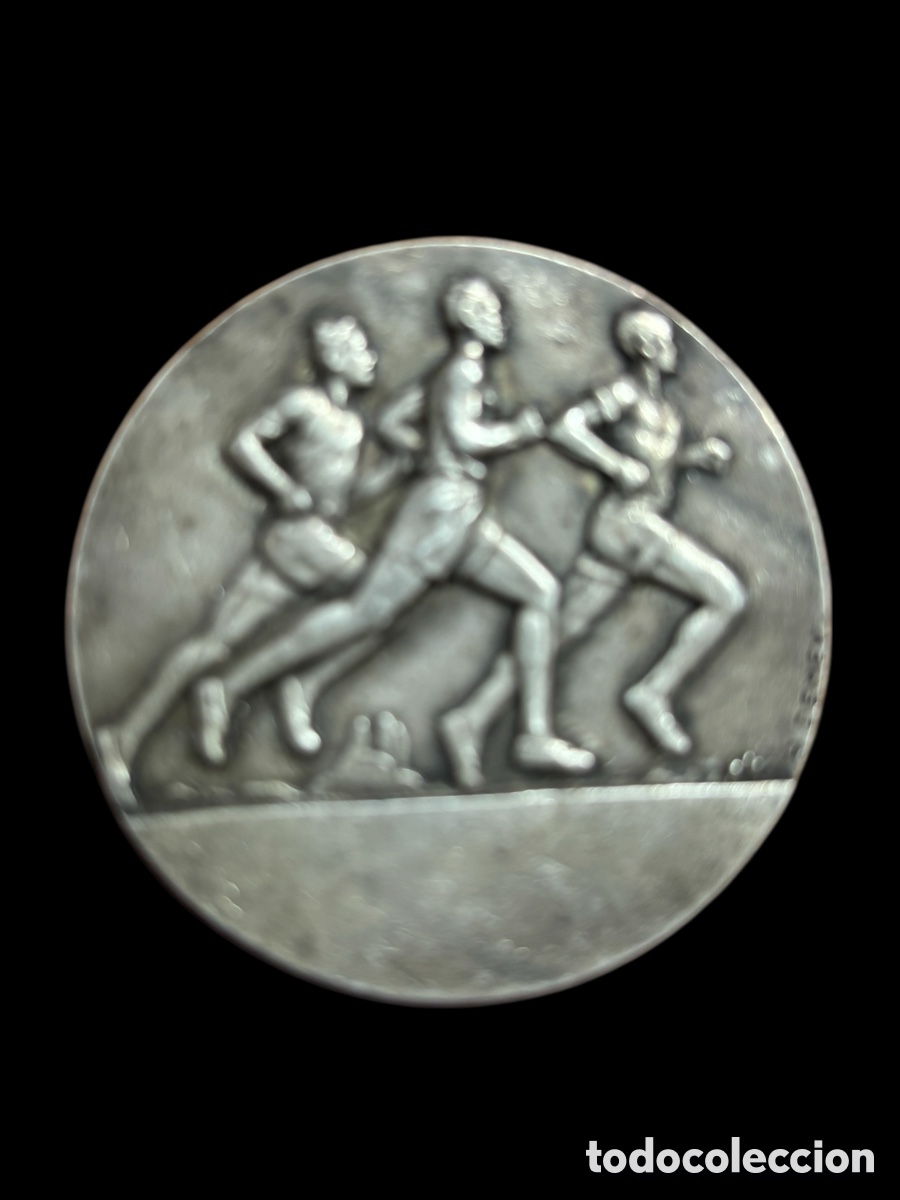 Coleccionismo deportivo: Antigua medalla deportiva. Francesa.