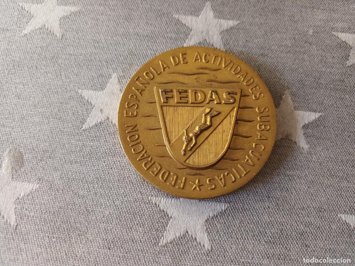Sammelleidenschaft Sport: MEDALLA FEDAS. 1 CAMPEONATO ESPA&Ntilde;A NATACION CON ALETAS 1968. ACTIVIDADES SUBAQU&Agrave;TICAS