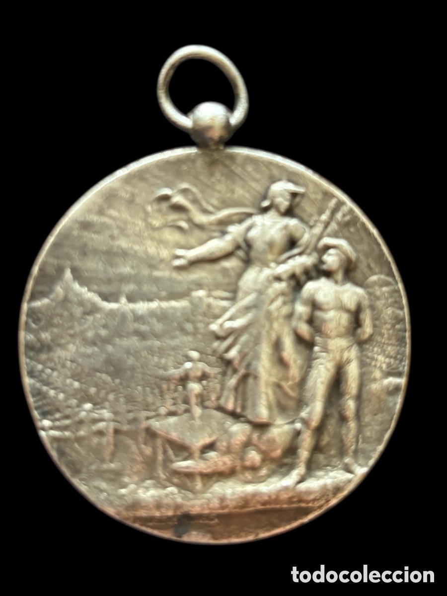 Coleccionismo deportivo: Medalla deportiva antigua. 1928.