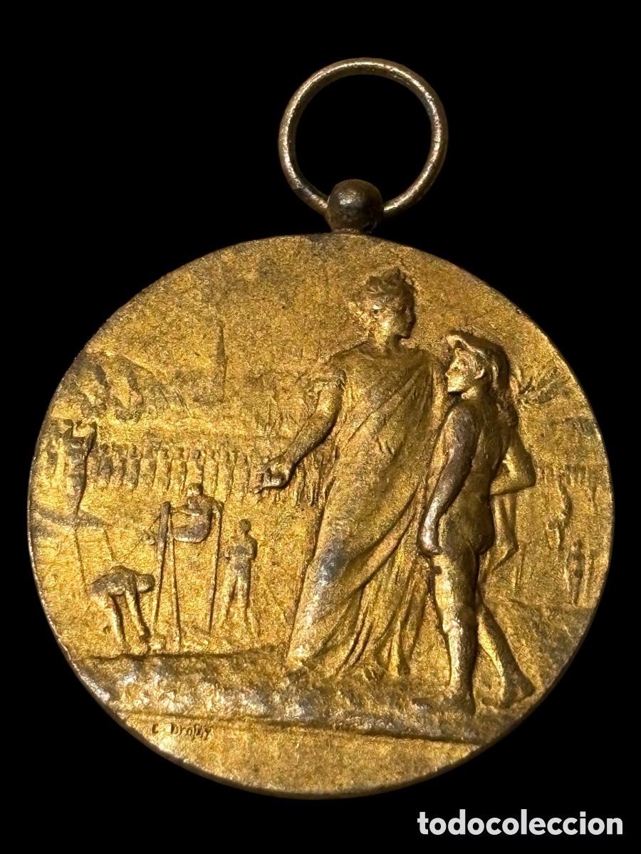 Coleccionismo deportivo: Medalla antigua Francesa 1933