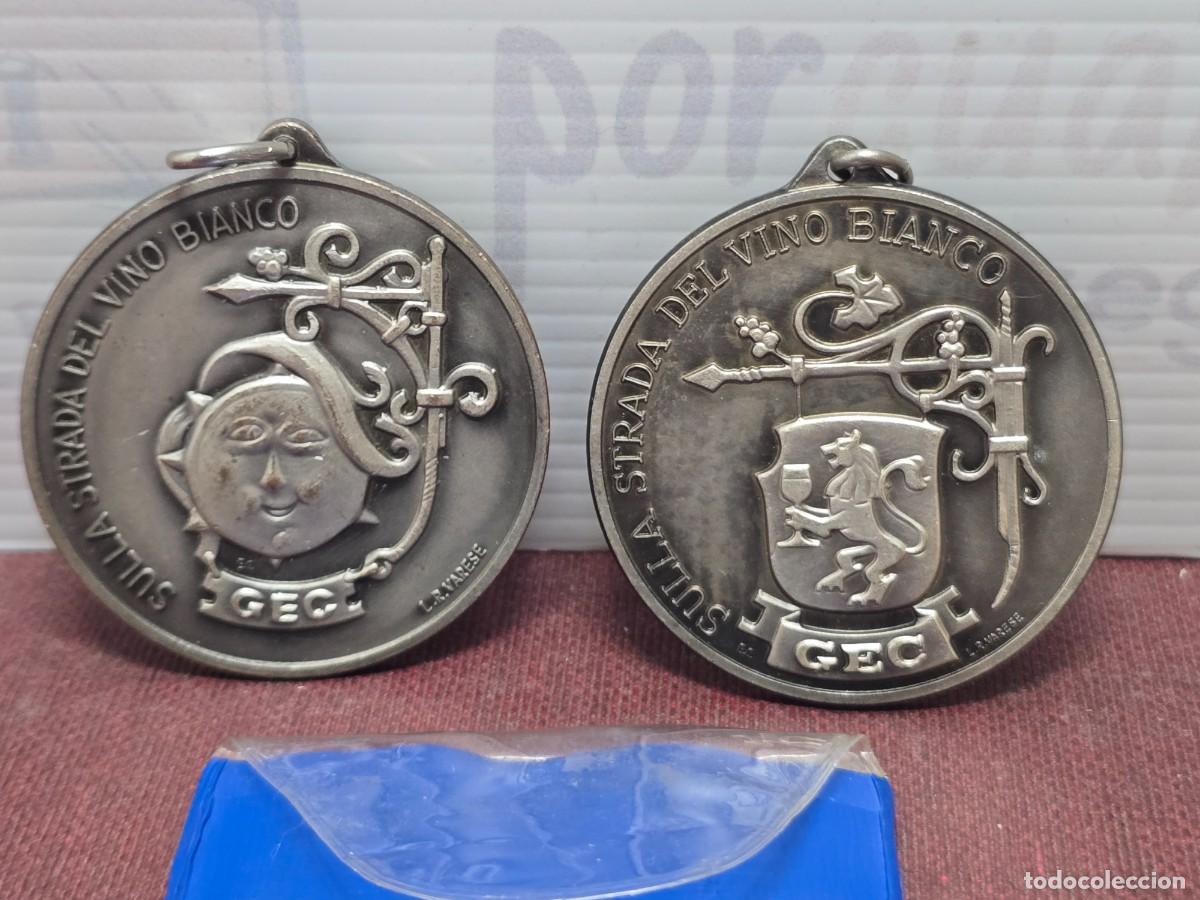 Coleccionismo deportivo: Lote 2 medallas deportivas - Conegliano - Sulla Strada del Vino Bianco 1982-1983