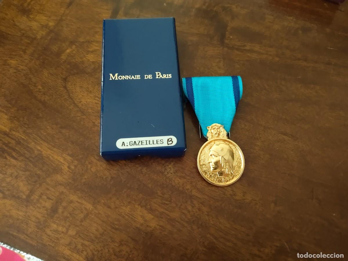 Sports collectibles: Francia. Medalla al M&eacute;rito Deportivo. Dorada.