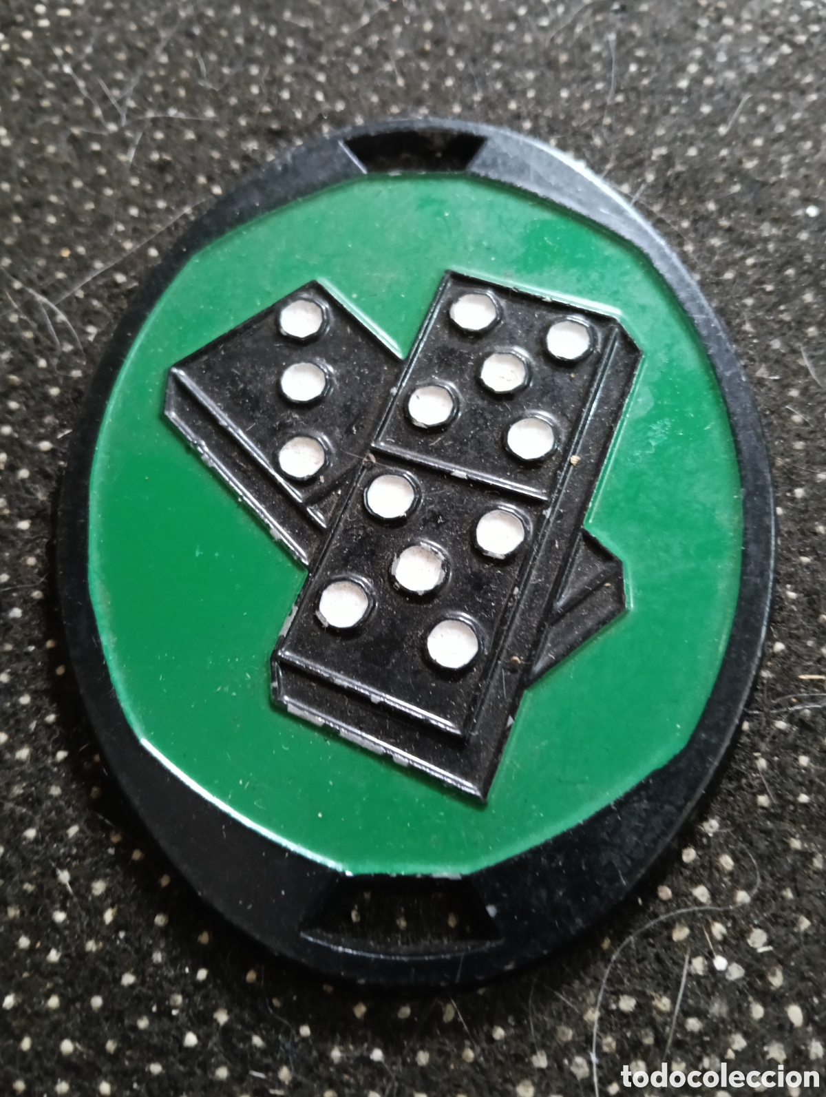Colecionismo desportivo: Medalla del juego del Domin&oacute; de los 80 bien conservado