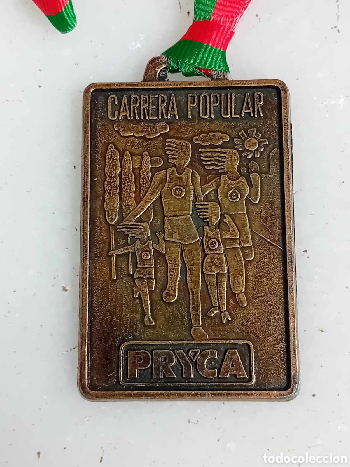 Sammelleidenschaft Sport: MEDALLA VINTAGE PRYCA CARRERA POPULAR A&Ntilde;OS 80