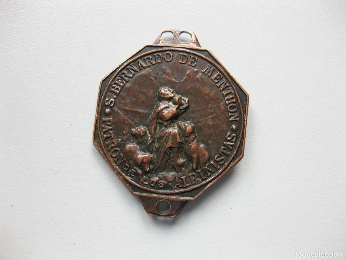 Collectionnisme sportif: MEDALLA DE NUESTRA SE&Ntilde;ORA DE LAS NIEVES Y SAN BERNARDO DE MENTHON. ALPINISTAS. PUERTO DE NAVACERRADA