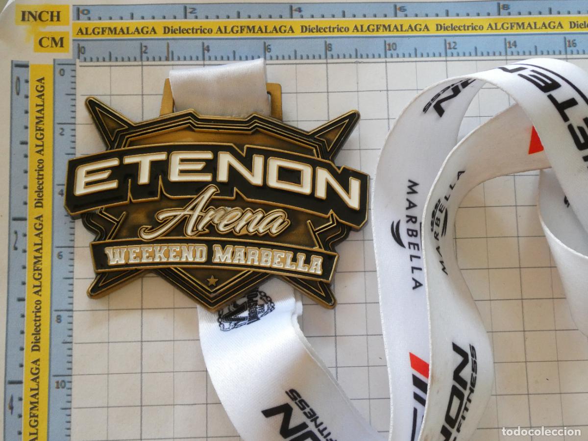 Coleccionismo deportivo: MEDALLA MEDALL&Oacute;N DEPORTES. CULTURISMO CROSS-FIT DEPORTES CONTACTO. ETENON FITNESS MARBELLA 140GR