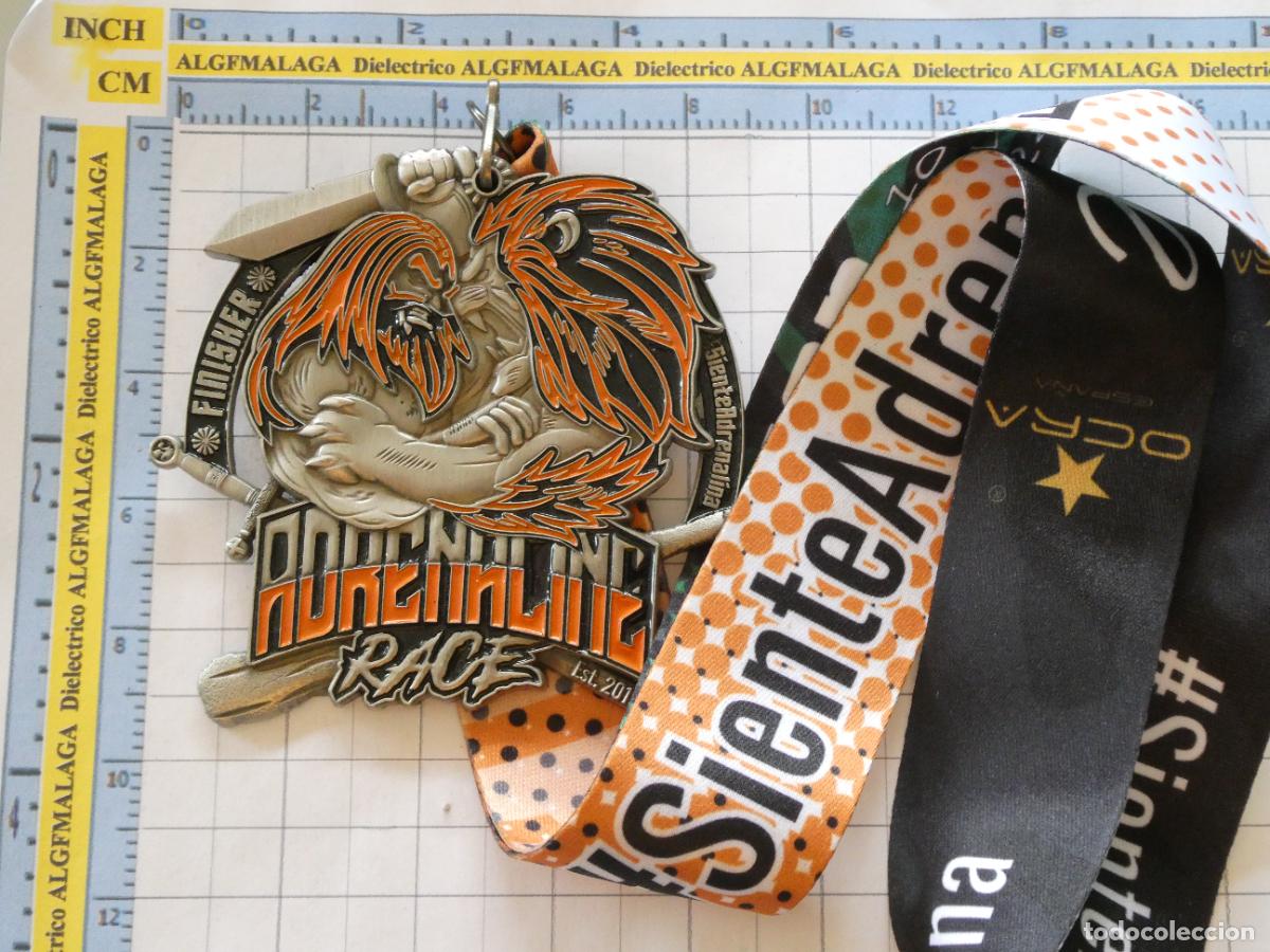 Coleccionismo deportivo: MEDALLA MEDALL&Oacute;N DEPORTES. ADRENALINE RACE 2019 CARRERA ATLETISMO OBST&Aacute;CULOS CROSSFIT 110GR