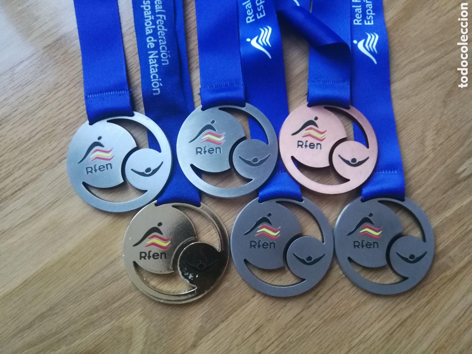 Coleccionismo deportivo: Lote de medallas de la Rfen