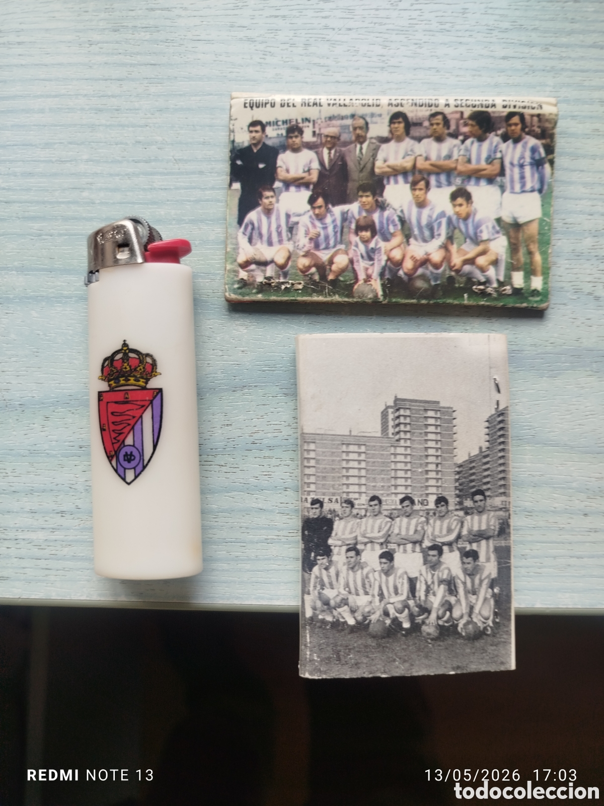 Collectionnisme sportif: Cerillas y encendedor real valladolid
