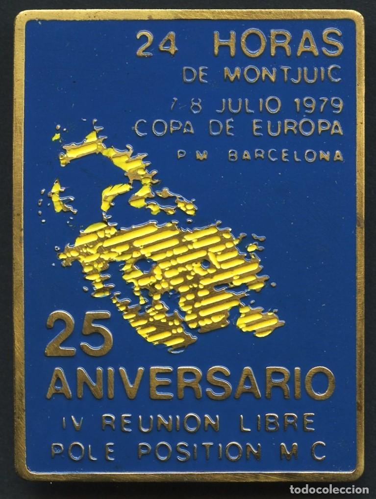 Coleccionismo deportivo: MOTOCICLISMO, PLACA CONMEMORATIVA, 24 HORAS MONTJUIC, 25 ANIVERSARIO, 1979