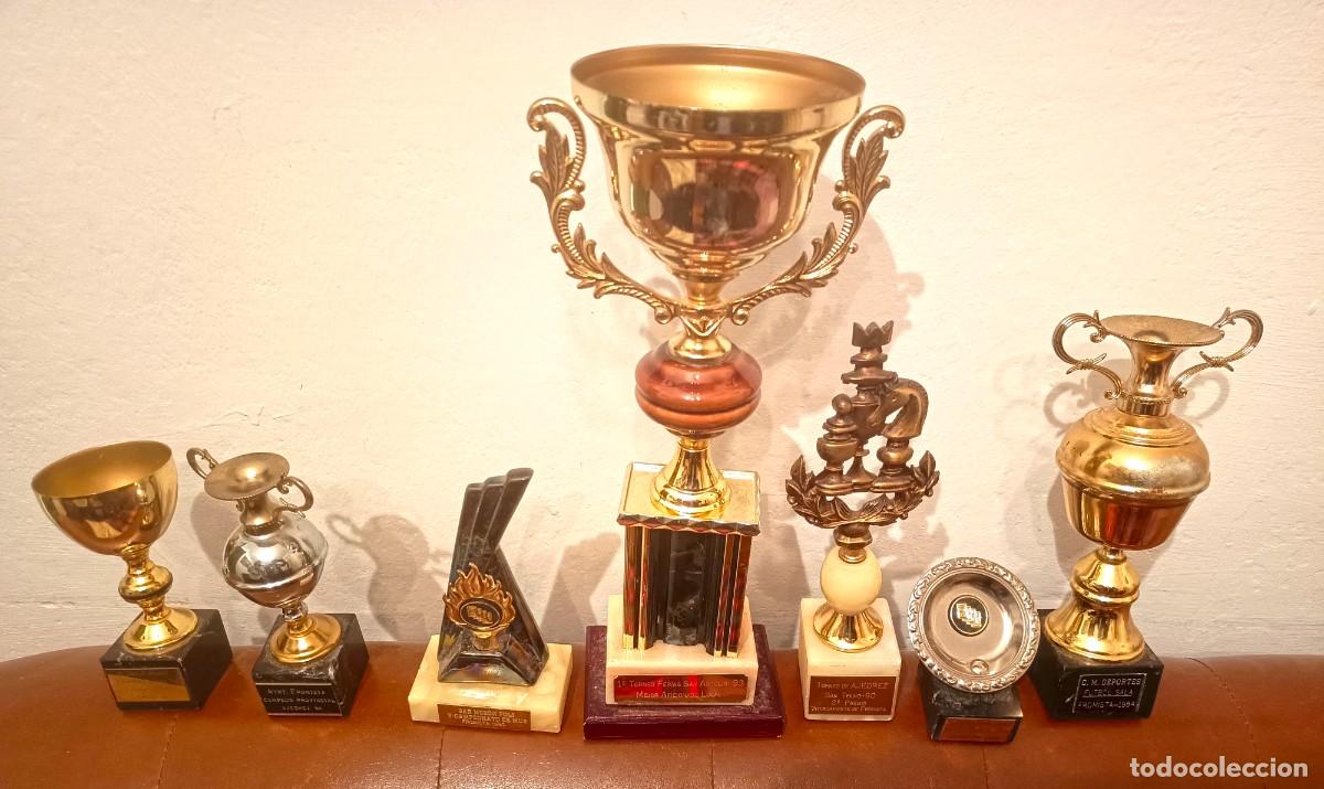 Colecionismo desportivo: GRAN LOTE DE 7 SIETE TROFEOS, PROVINCIA DE PALENCIA