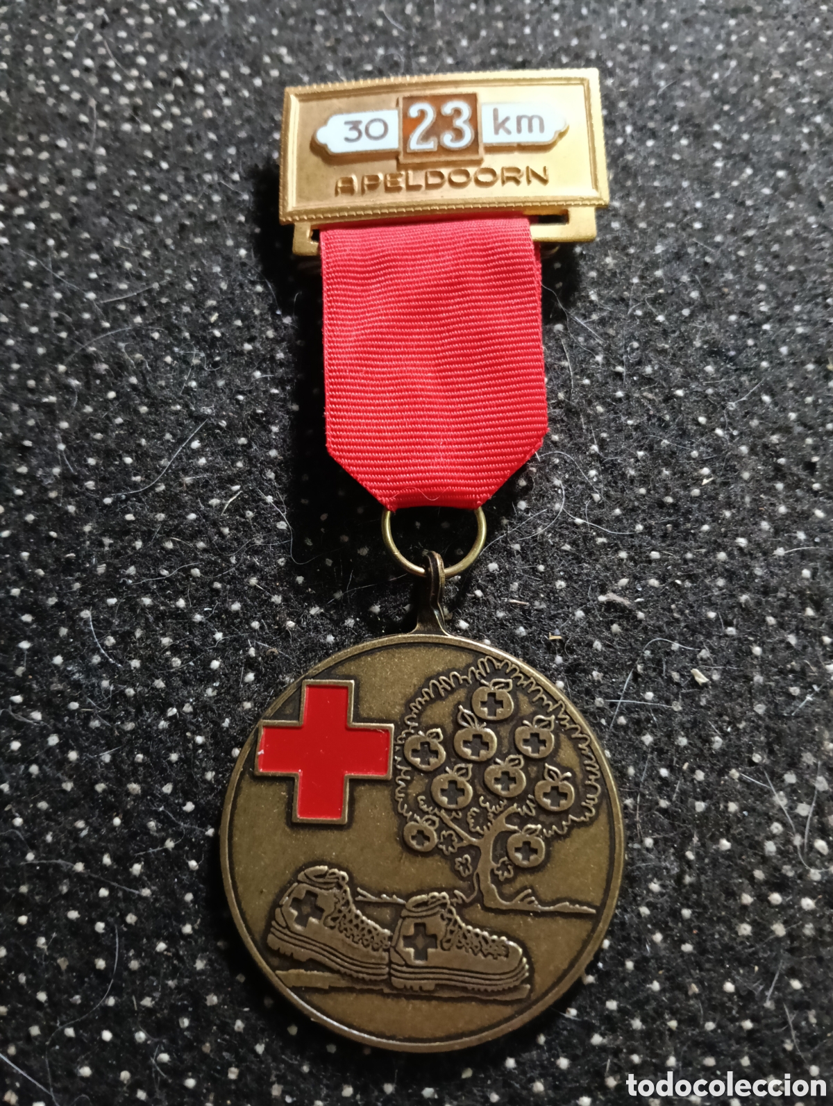 Sammelleidenschaft Sport: Medalla est&aacute; relacionada con eventos organizados por la Cruz Roja holandesa.