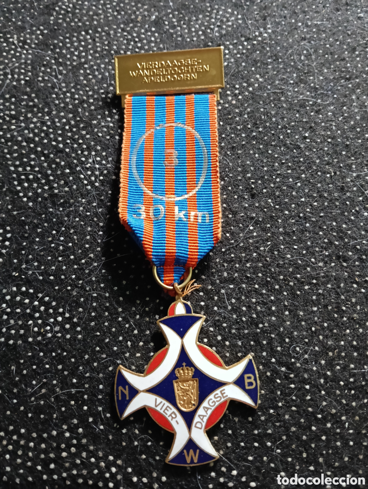 Sammelleidenschaft Sport: Medalla de la Wandelvierdaagse Apeldoorn, un evento de caminata de cuatro d&iacute;as en los Pa&iacute;ses Bajos.