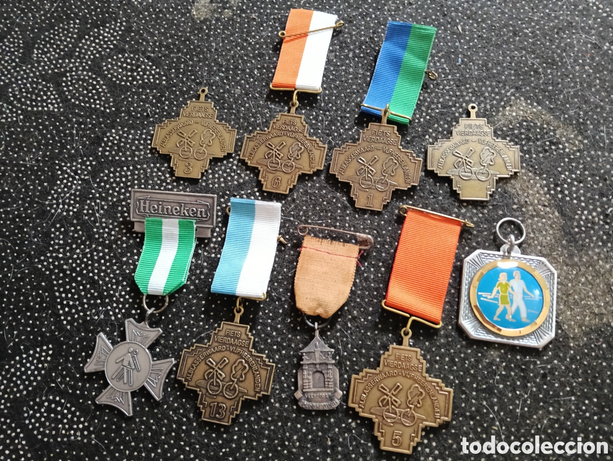 Sports collectibles: Lote Medallas deportiva holandesa de la Asociaci&oacute;n Holandesa de Senderismo (NWB), conocida como Avon