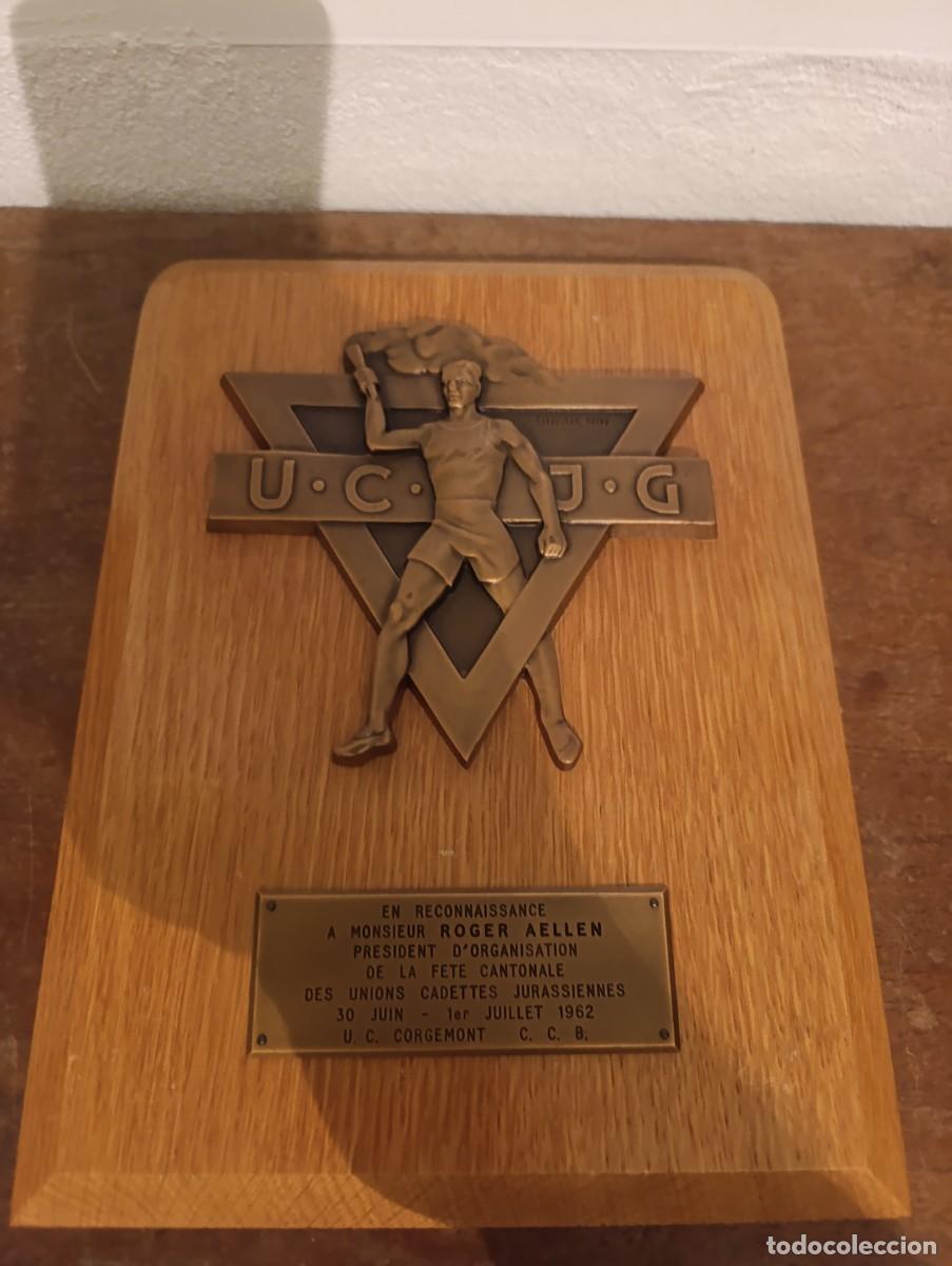 Colecionismo desportivo: Placa conmemorativa deportiva de los a&ntilde;os 60