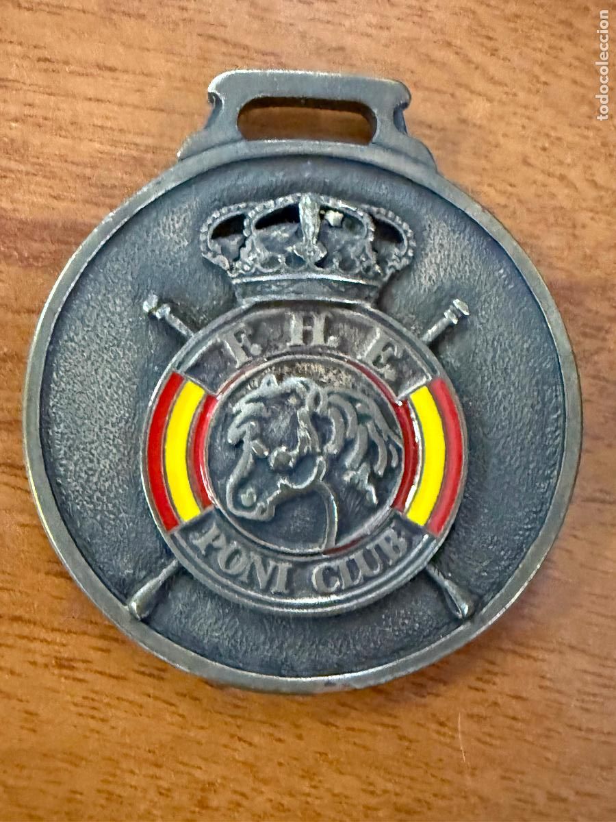 Collectionnisme sportif: Antigua Medalla Hipica, premio. FHE. Poni. 5cms diametro. Caballos