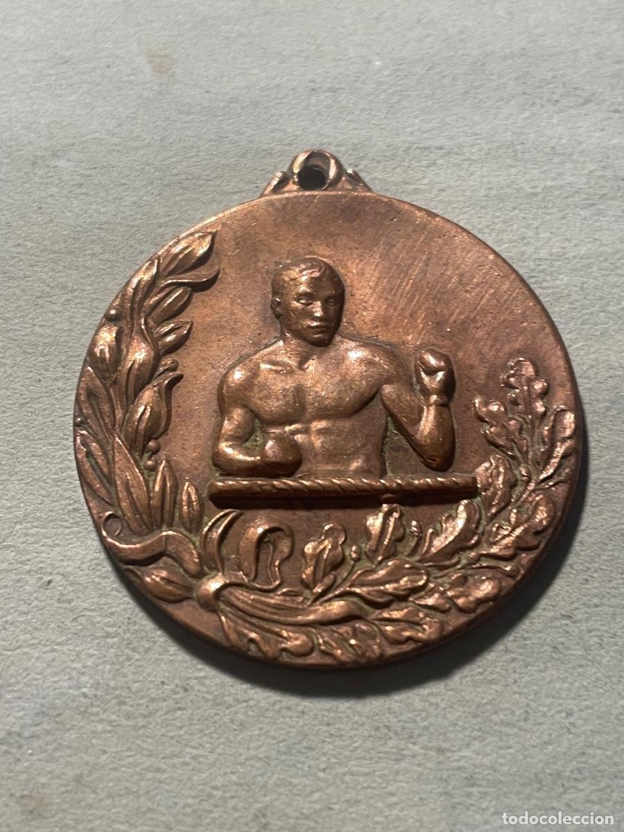 Sports collectibles: BOXEO - ANTIGUA MEDALLA DE COBRE A&Ntilde;OS 20/30 - 3,5 CM. ESTADO EL QUE SE VE EN LAS IMAGENES