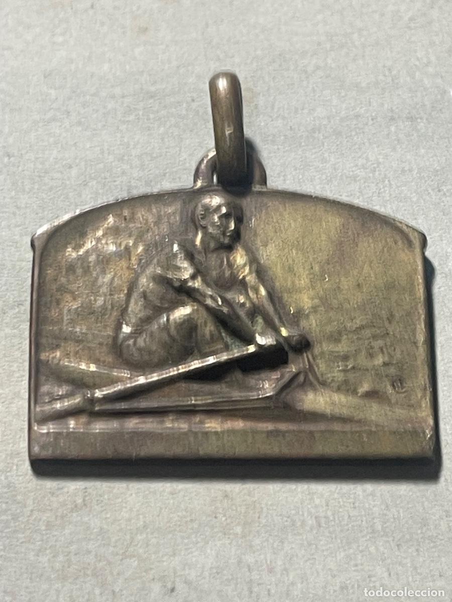 Sammelleidenschaft Sport: NATACI&Oacute;N / REMO - ANTIGUA MEDALLA DE BRONCE A&Ntilde;OS 20/30 - 3X2,5 CM. ESTADO EL QUE