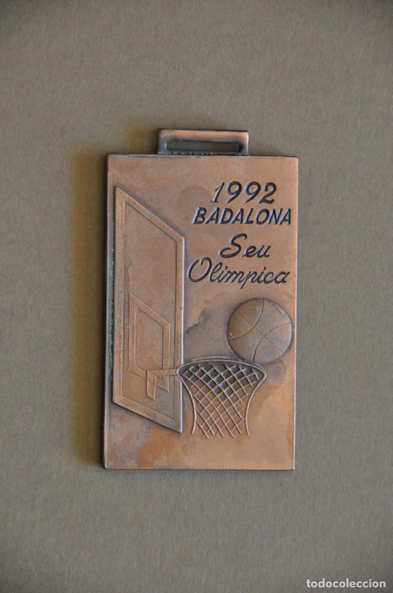 Colecionismo desportivo: MEDALLLA BADALONA 1992 - SEDE OLIMPICA BALONCESTO - AJUNTAMENT DE BADALONA
