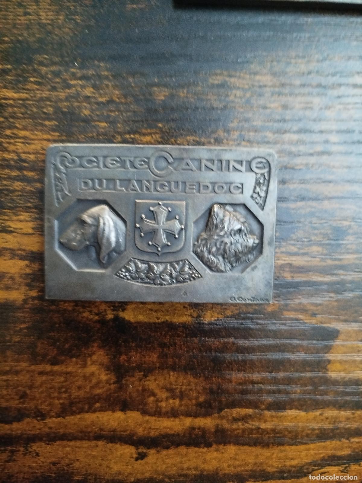 Coleccionismo deportivo: Medaille 2 prix Soci&eacute;t&eacute; Canine du Languedoc, Exposition de B&eacute;ziers, 1934