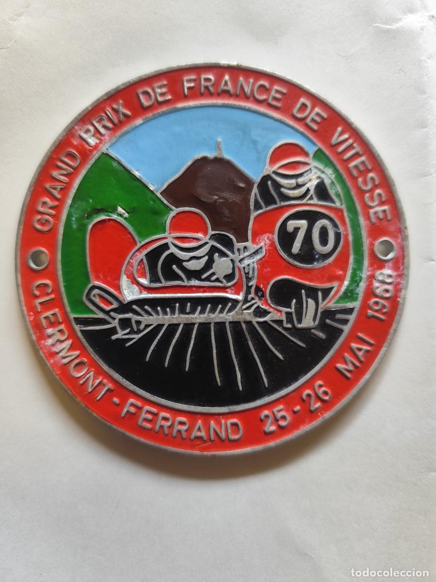 Collectionnisme sportif: BROCHE O MEDALLA GRAND PRIX DE FRANCE DE VITESSE, EN CLERMONT - FERRAND A&Ntilde;O 1968, MOTOCICLISMO