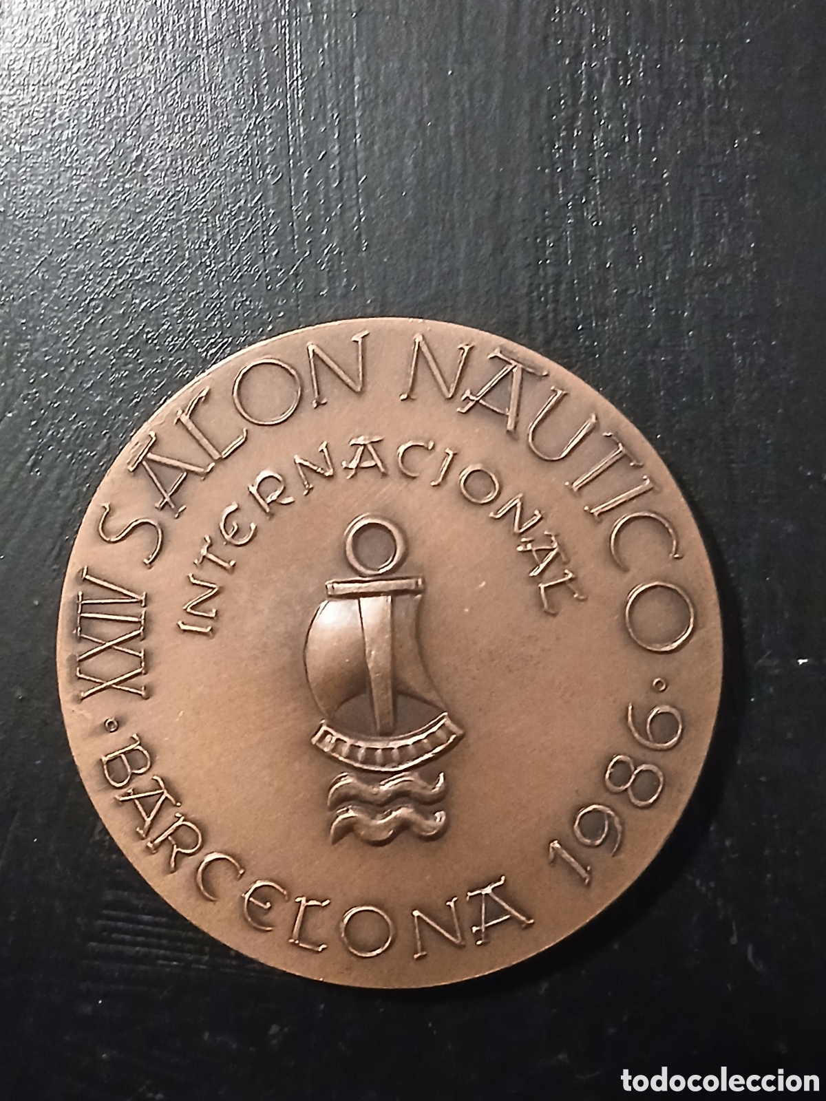 Coleccionismo deportivo: Medalla XXVI Sal&oacute;n N&aacute;utico Internacional Barcelona 1986