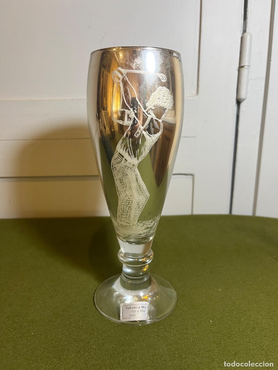 Collezionismo sportivo: Copa Trofeo de Golf Cristal Tallado a Mano Plateado Vintage Hand Cut Espa&ntilde;a