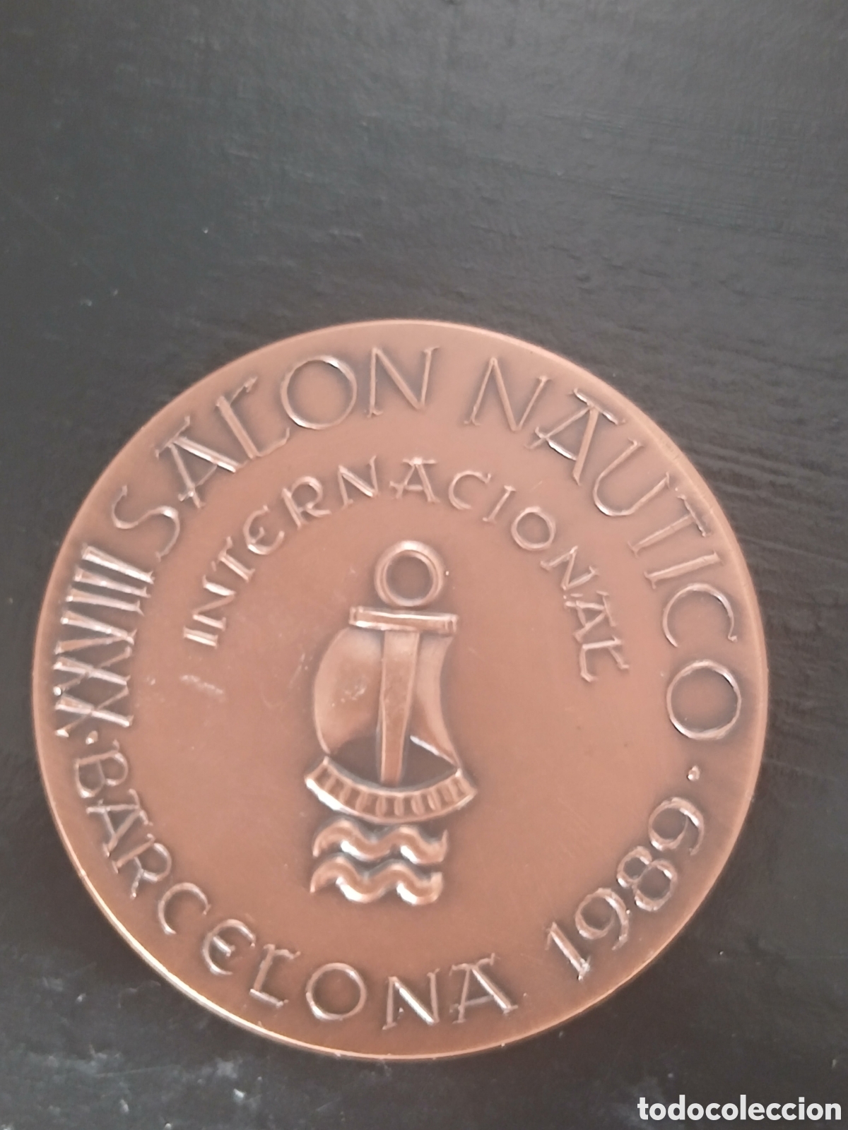 Coleccionismo deportivo: Medalla XXVI Sal&oacute;n N&aacute;utico Internacional - Barcelona 1989