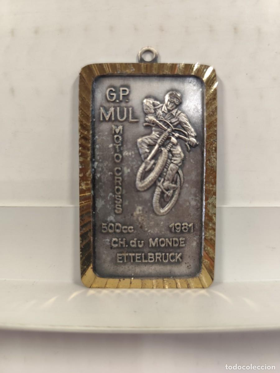 Sports collectibles: MEDALLA CONMEMORATIVA MOTO CROSS 500 CC CAMPEONATO DEL MUNDO EN ETTELBRUCK LUXEMBURGO 1981