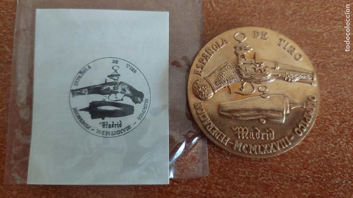 Sammelleidenschaft Sport: Medalla Federaci&oacute;n Espa&ntilde;ola de Tiro Olimpico VII Campeonato del mundo armas de avancarga 1978