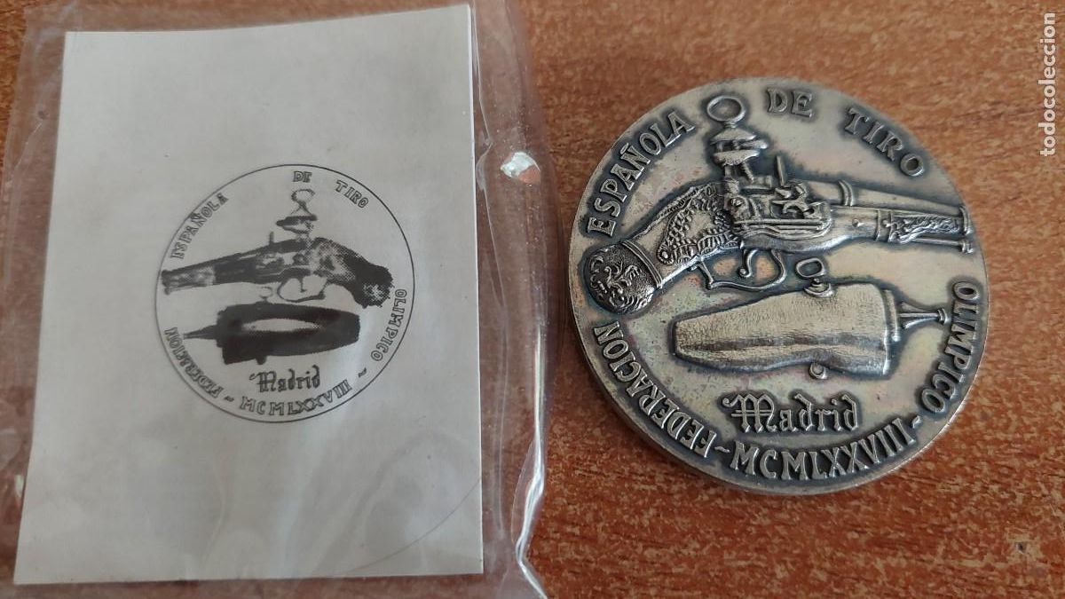 Sammelleidenschaft Sport: Medalla Federaci&oacute;n Espa&ntilde;ola de Tiro Olimpico VII Campeonato del mundo armas de avancarga 1978
