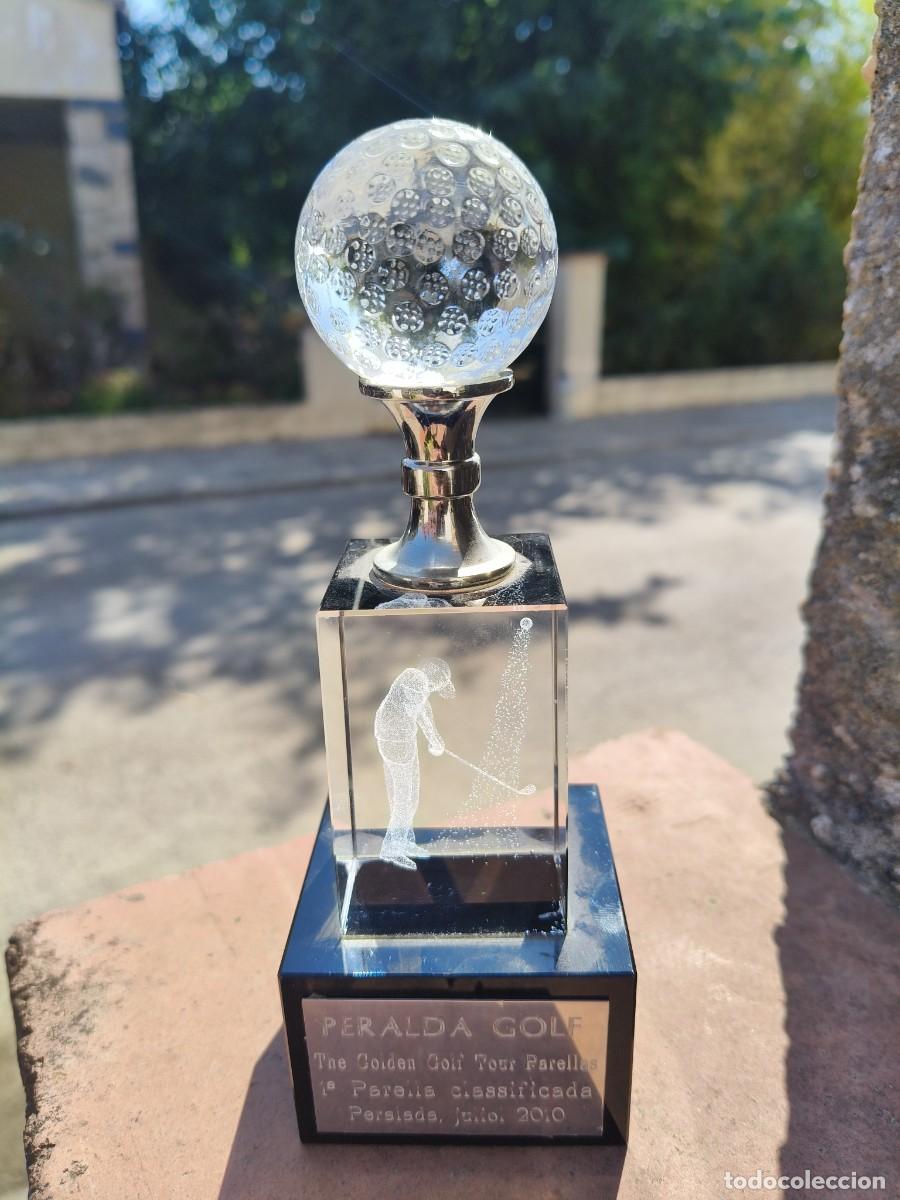 Coleccionismo deportivo: Troph&eacute;e de cristal 3d open golf peralada 2010