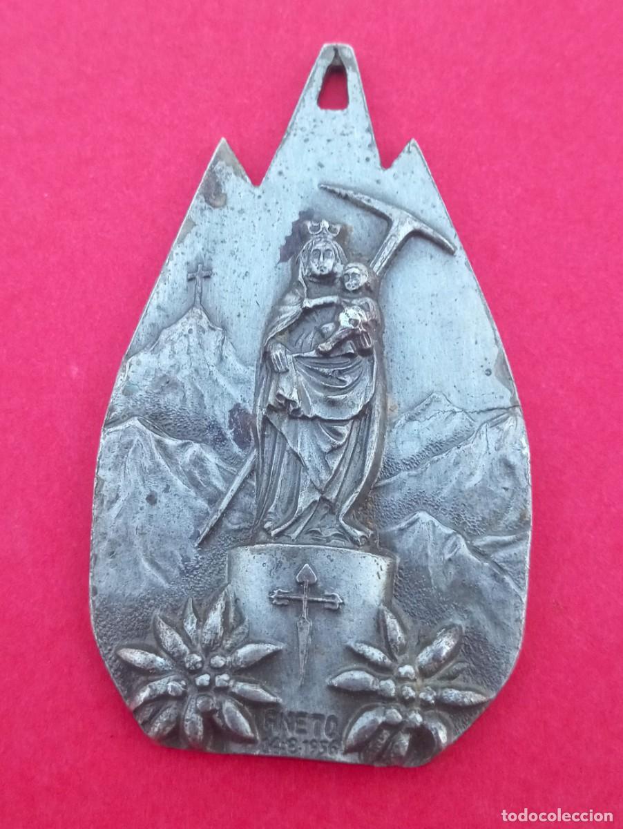 Coleccionismo deportivo: MEDALLA MONTA&Ntilde;ISMO VIRGEN DEL PILAR ANETO A&Ntilde;O 1956